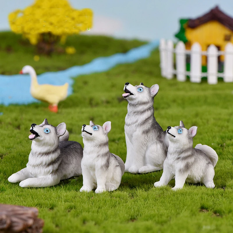 2020 DIY игрушечные фигурки собак хаски домашний декор аксессуары для украшения