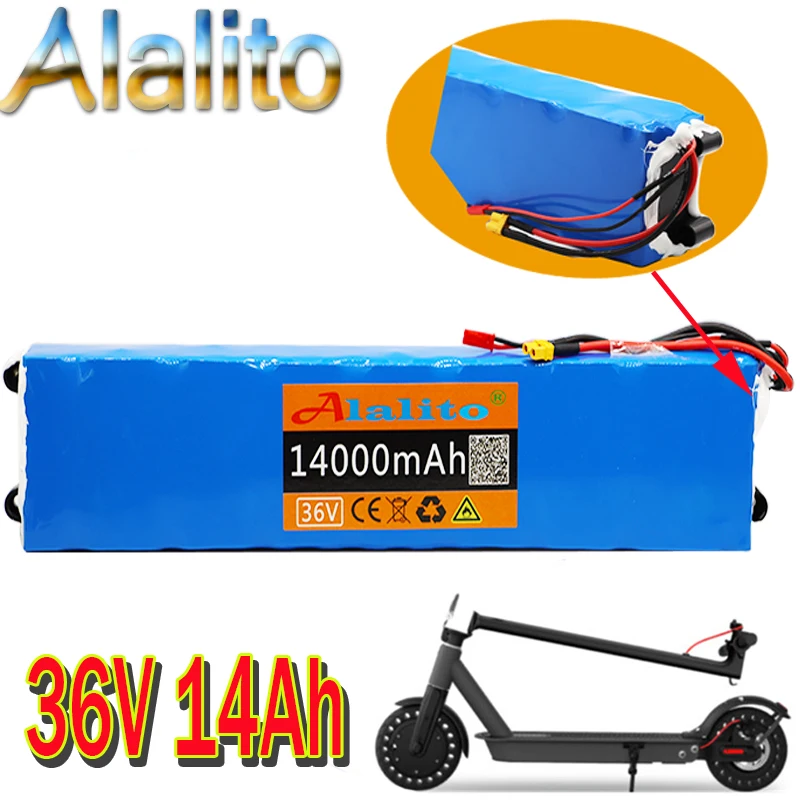 Alalito 36V 14Ah Scooter Battery Pack for Xiaomi Mijia M365 14000mAh pack Electric BMS Board | Спорт и развлечения