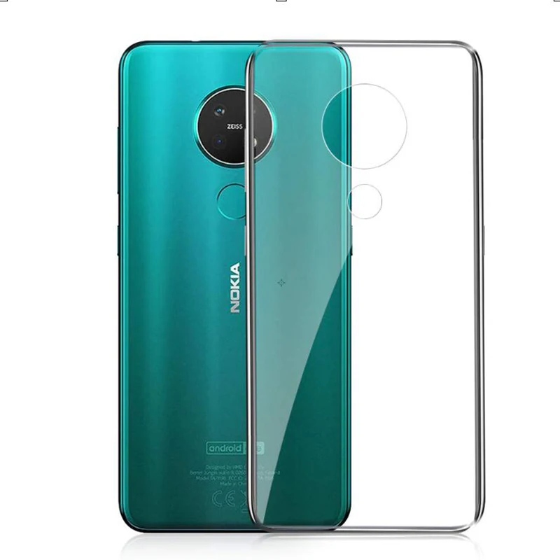 MAKAVO для Nokia 7,2 чехол Прозрачный Премиум ТПУ прозрачный Кристальный силиконовый мягкий чехол для Nokia 6,2 7,2 чехол для телефона s
