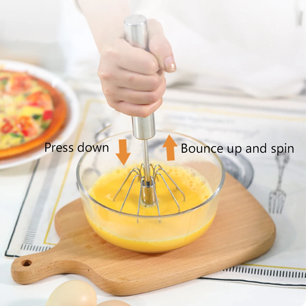 spins beater to mix food