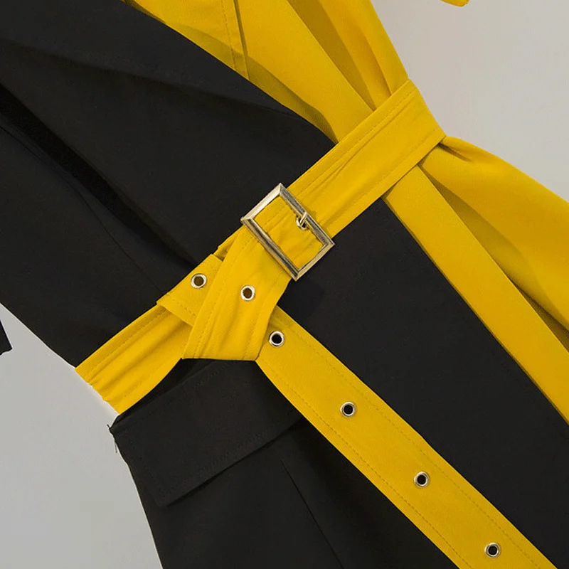 Summer Women's Dress 2021 Patchwork Casual Shirt Mini Party Black Korean Fashion Plus Size Women Clothing Ropa Mujer Verano