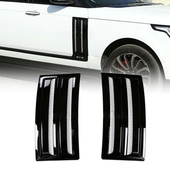 

ABS 1 Pair Car Marker Fender Side Air Vent Outlet Grille Cover Trim Moulding Fit for Land Rover Range Rover L405 2013-2018 2019
