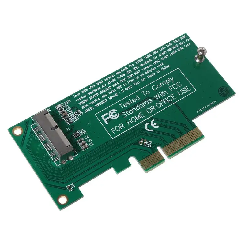 Адаптер для PCI-E 4X 16X для 2013 для MacBook Air A1465 Pro A1398 retina SSD конвертер
