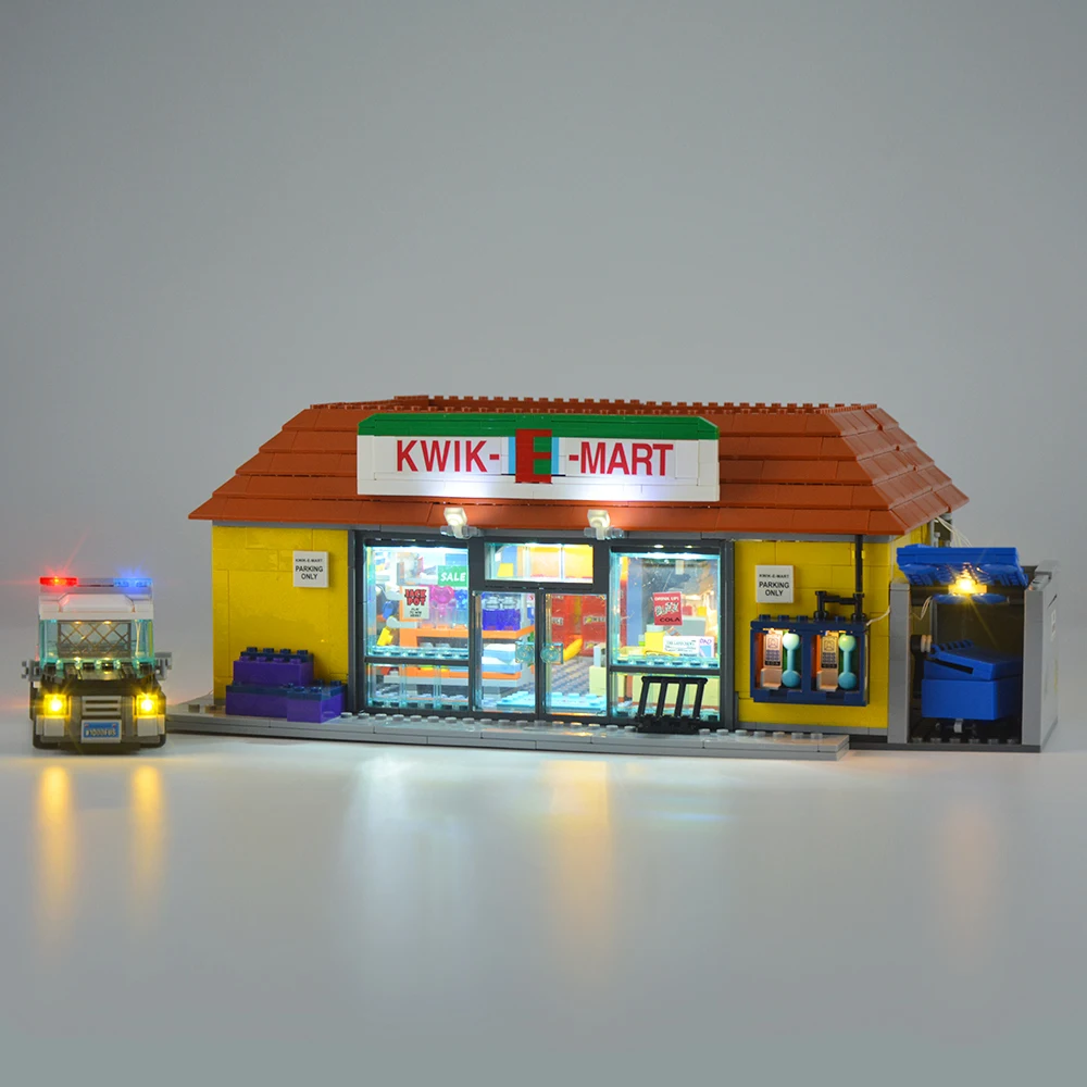 16004 Creator Cartoon Kwik-E-Mart House 2232 шт. 71016 модель уличного вида строительные Конструкторы кирпичи развивающие игрушки