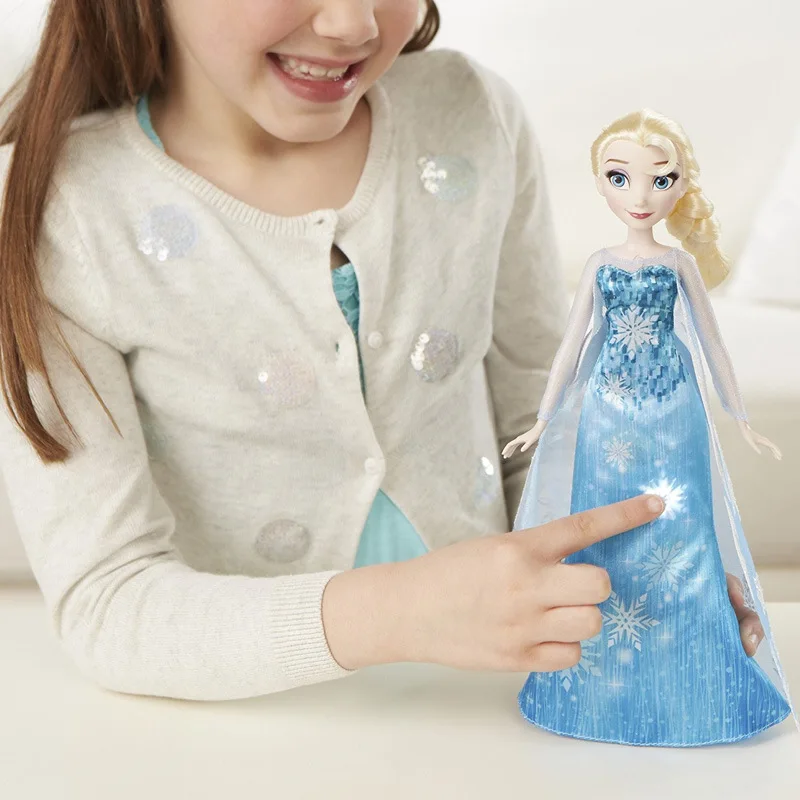 Hasbro холодное Дисней музыкальное платье фортепиано Эльза принцесса кукла Фигурка Девушки игрушка подарок на день рождения