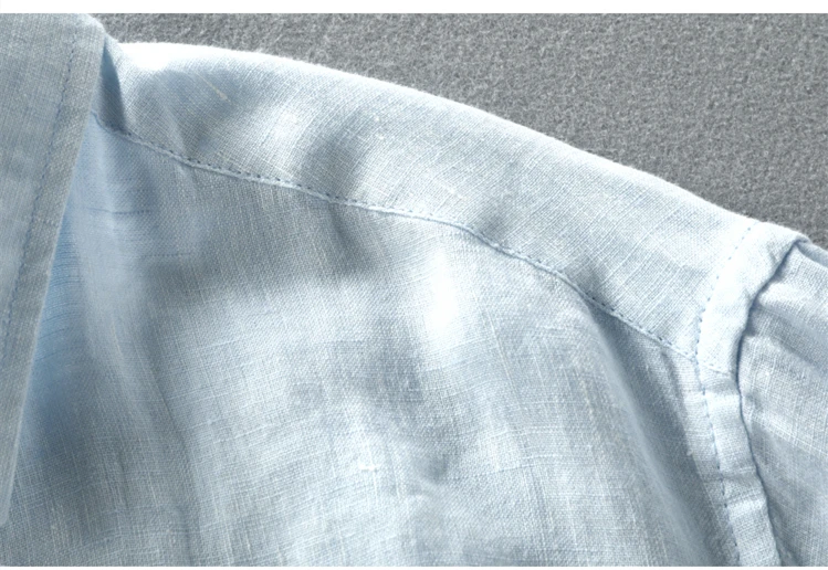 Мужские весенние и осенние модные брендовые винтажные однотонные синие льняные рубашки с длинными рукавами в японском стиле мужские повседневные тонкие рубашки с карманами