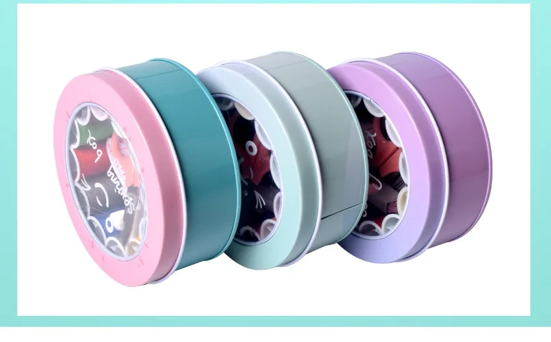 Large Round Sewing Box Set Household Portable Mini Tool Sewing Thread Multi-function Sewing Kit DIY Apparel Sewing Products