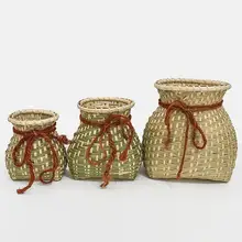 

Eco-friendly Durable Bamboo Woven Storage Case Lightweight Storage Basket Tightly Woven for Daily Life