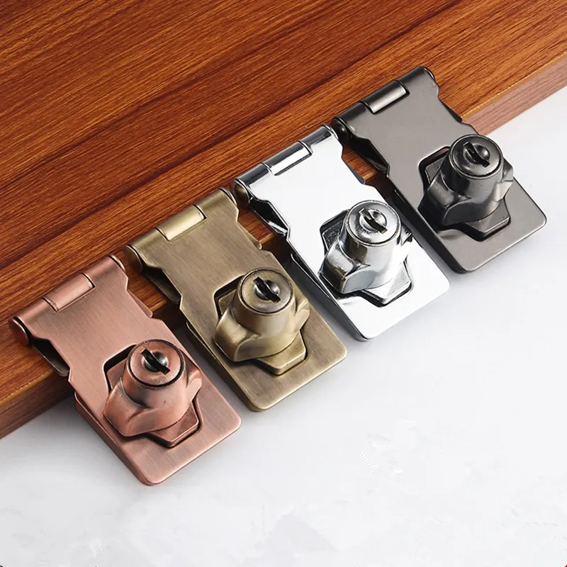 1set Zinc Alloy Cabinet Door Lock Cabinet Drawer Keys Lock Shed