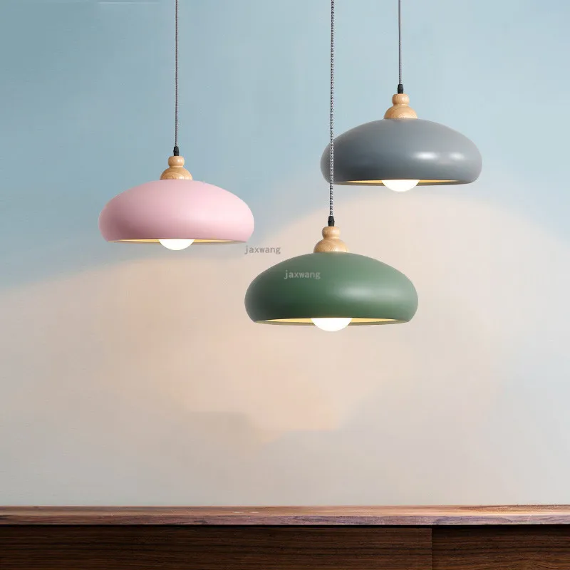 Современный Macaron светодиодный подвесной светильник s скандинавский блеск декор подвесной светильник для спальни подвесной светильник потолочный светильник