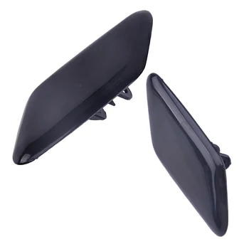 

DWCX Car 1 Pair Front Headlight Washer Nozzle Cover Cap 39863927 39863944 Fit For Volvo C30 2010 2011 2012 2013