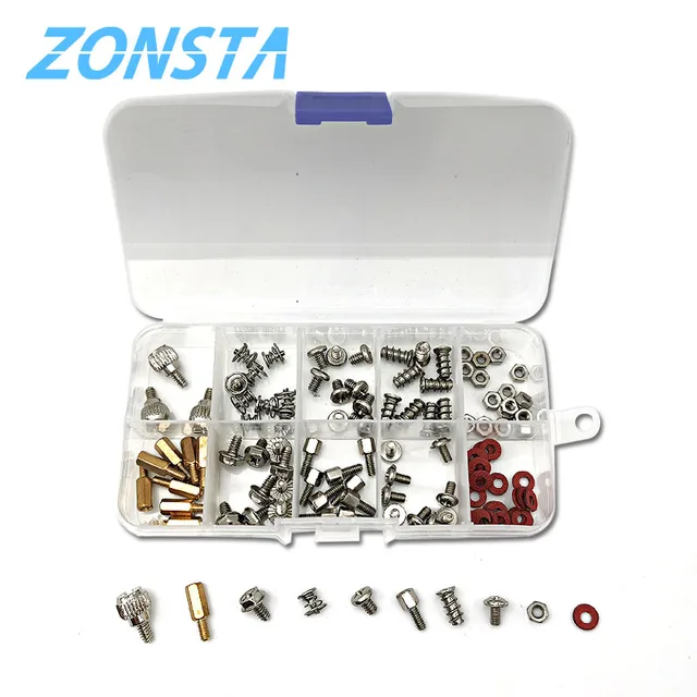 114Pcs Computer Csavarsortment Készlet A Kemény Meghajtó Számítógépes Tokra Történő Alaplap Ventilátor Teljesítményéhez