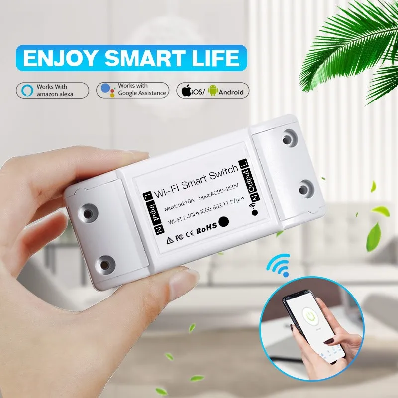 Универсальный таймер выключателя приложение Smart Life Беспроводной дистанционного