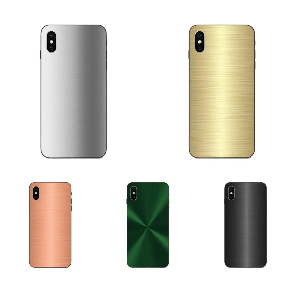 

Brushed Metal Textures TPU Cell Cover Case For Huawei Honor 5A 6A 6C 7A 7C 7X 8A 8C 8X 9 10 P8 P9 P10 P20 P30 Mini Lite Plus