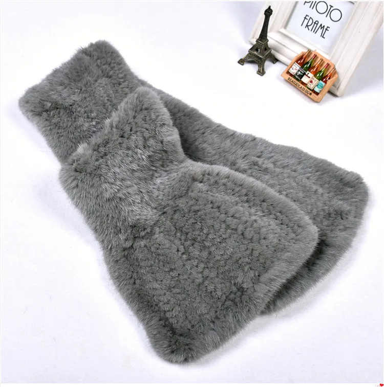 Autumn Winter New Mink Woven Fur Collar Female Fashion Warm Comfortable Scarf Men And Women Double-sided Luxury Cross Shawl
