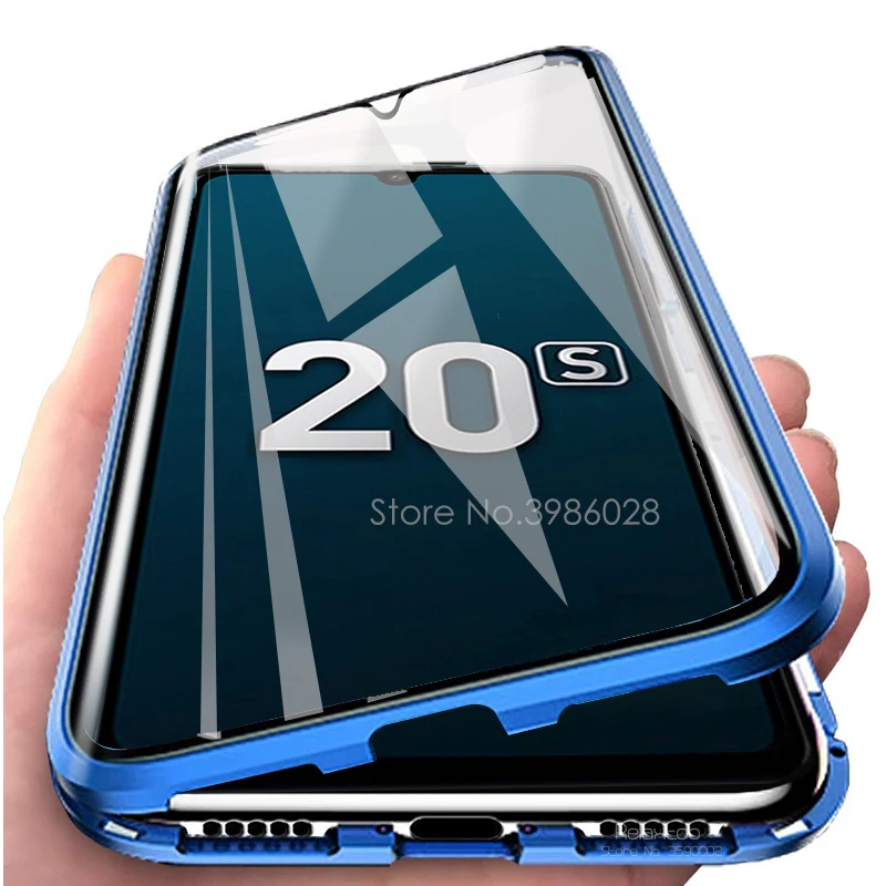 

Honor20s Magnetic Case For Huawei Honor 20s MAR-LX1H Case Double Side Tempered Glass Bumper Cover On honor 20 s s20 6.15" coque