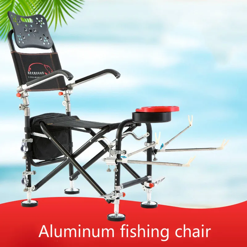 

Fishing Chair Quality Aluminum Alloy Outdoor Folding Beach Chair Gear Fishing Supplies Outdoor Sketch Portable Fishing Stool