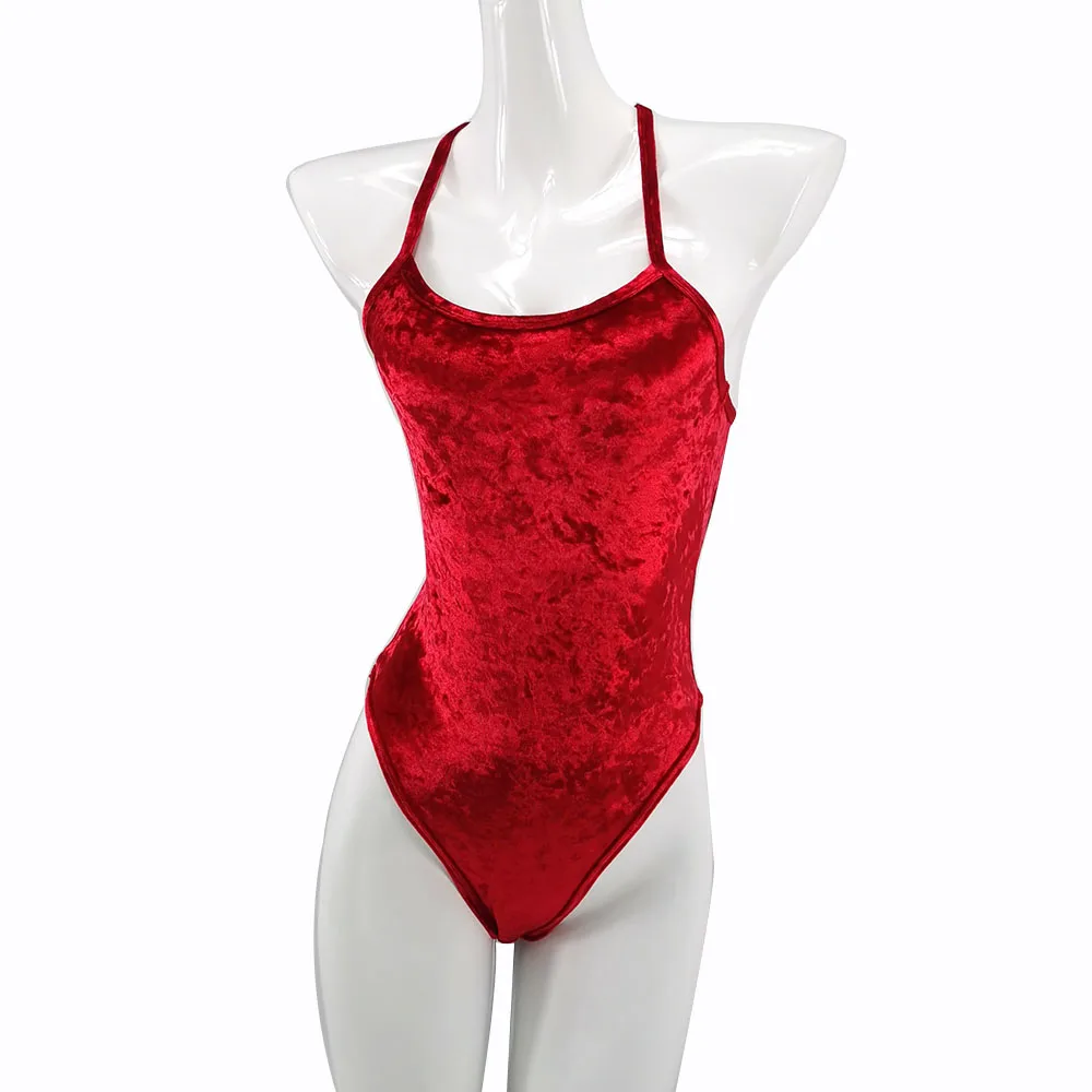 

Hope&Win Sexy Lingerie Bunny Tail Bodysuits Women Party Clubwear Erotic Set Costume Jumpsuit Fluorescence Velvet Female