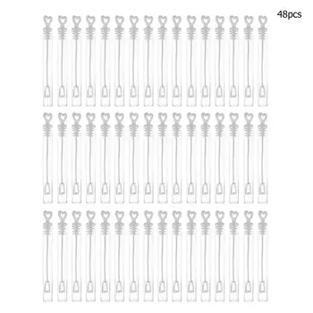 

48pcs/lot Empty Bubble Soap Bottles Wedding Favors Baby Shower Birthday Party Decoration Kids Toy Bubbles Maker Outdoor Fun