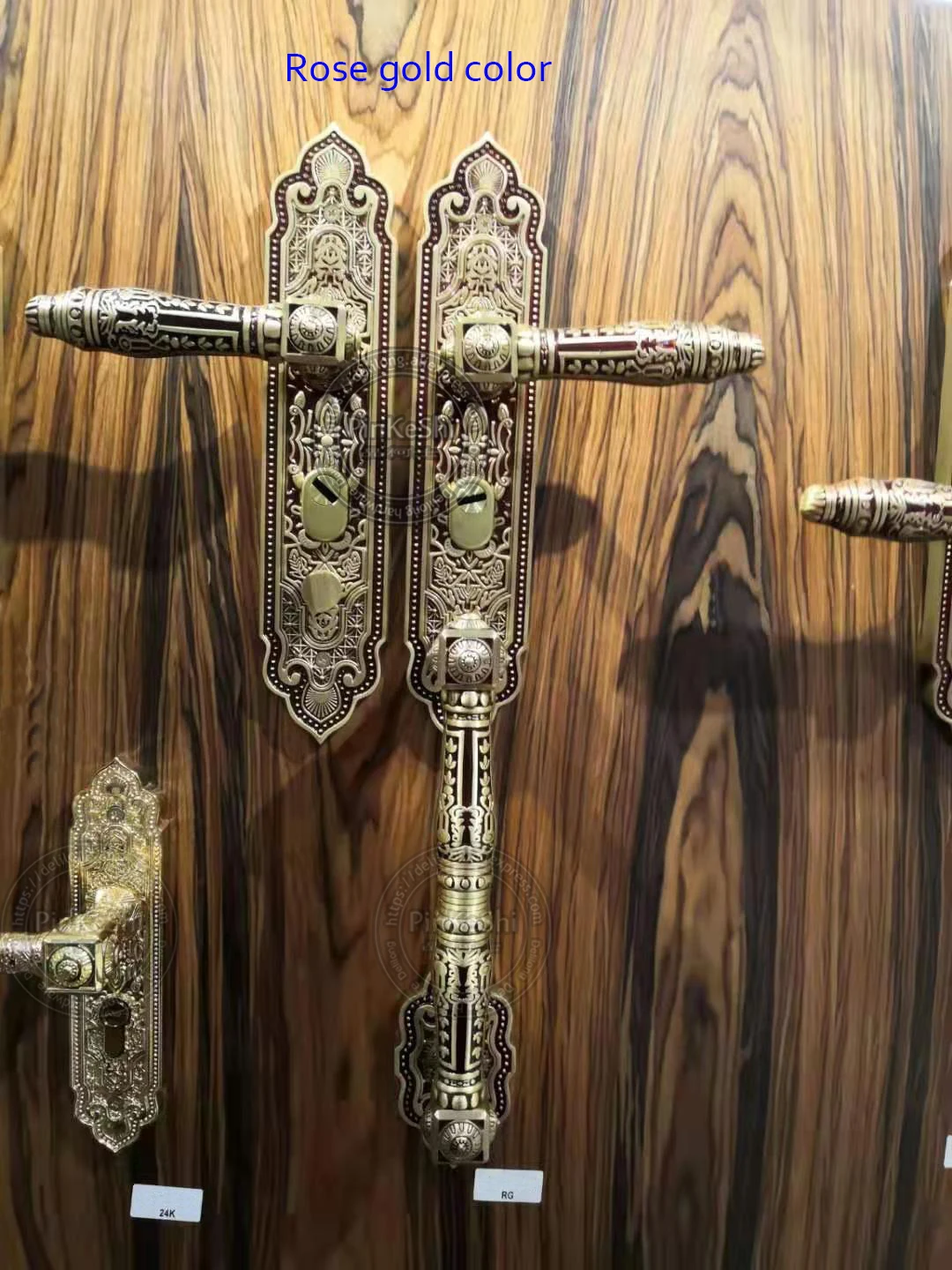 Locks Full brass villa wooden door entry door lock handle double door