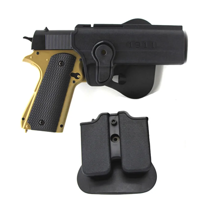 

IMI Pistol Holster With Double Magazine for Colt 1911 Right Hand Tactical Airsoft Rotatable Paddle Holsters Hunting Accessories