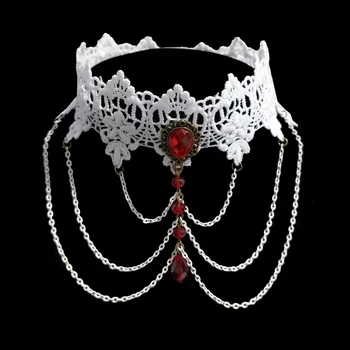 

YiYaoFa Handmade Lace Choker Necklace for Women Accessories False Collar Multi Layer Necklace Lady Gothic Party Jewelry GN-139