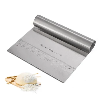 

Stainless Steel Pizza Dough Scraper Cutter Multi-purpose Baking Pastry Spatulas Fondant DIY Kitchen Cake Decoration Tools