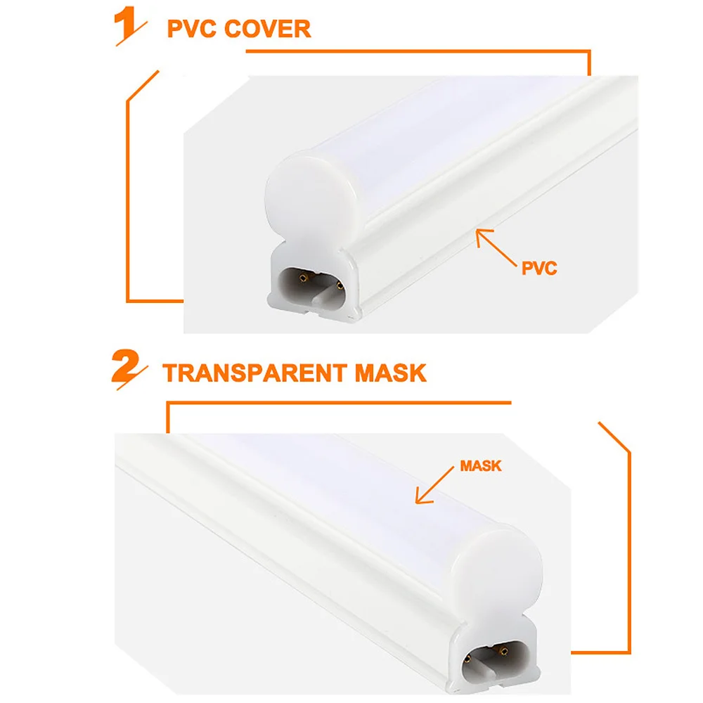 Светодиодный светильник T5, 220 В, Флуоресцентный светильник, 30 см, 60 см, 9 Вт, 14 Вт, 18 Вт, SMD 2835, светодиодный настенный светильник, светильник, теплый, холодный белый