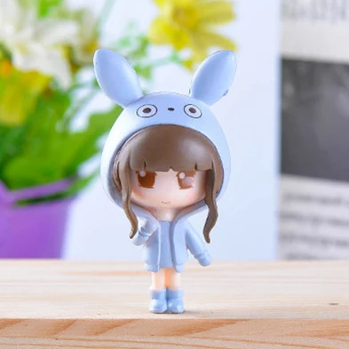 Аниме девушка Статуэтка кукла игрушка ребенок Diy Фея семья подарочные фигурки играть украшение для дома миниатюрные куклы модель здания - Цвет: Model A