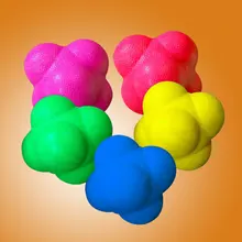 Speed Reaction Balls Six Corner Reaction Training Agile Ball Stretch Balls Agility Coordination Reactive Ball