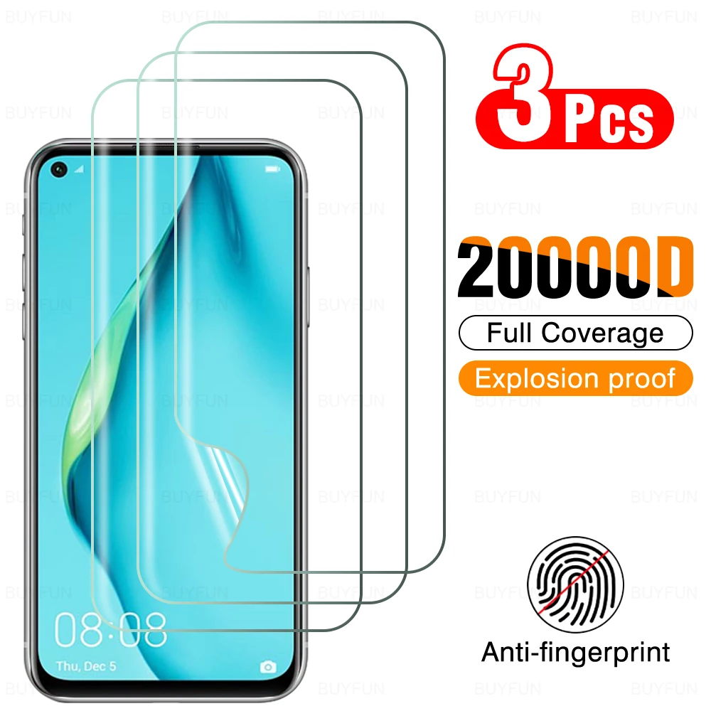 3Pcs Hydrogel Film For Huawei P40 Lite P30 P20 Pro E Mate 40 30 20 Pro+ P Smart Z 2021 2020 2019 y9a y9s y8p Screen Proctor | Мобильные