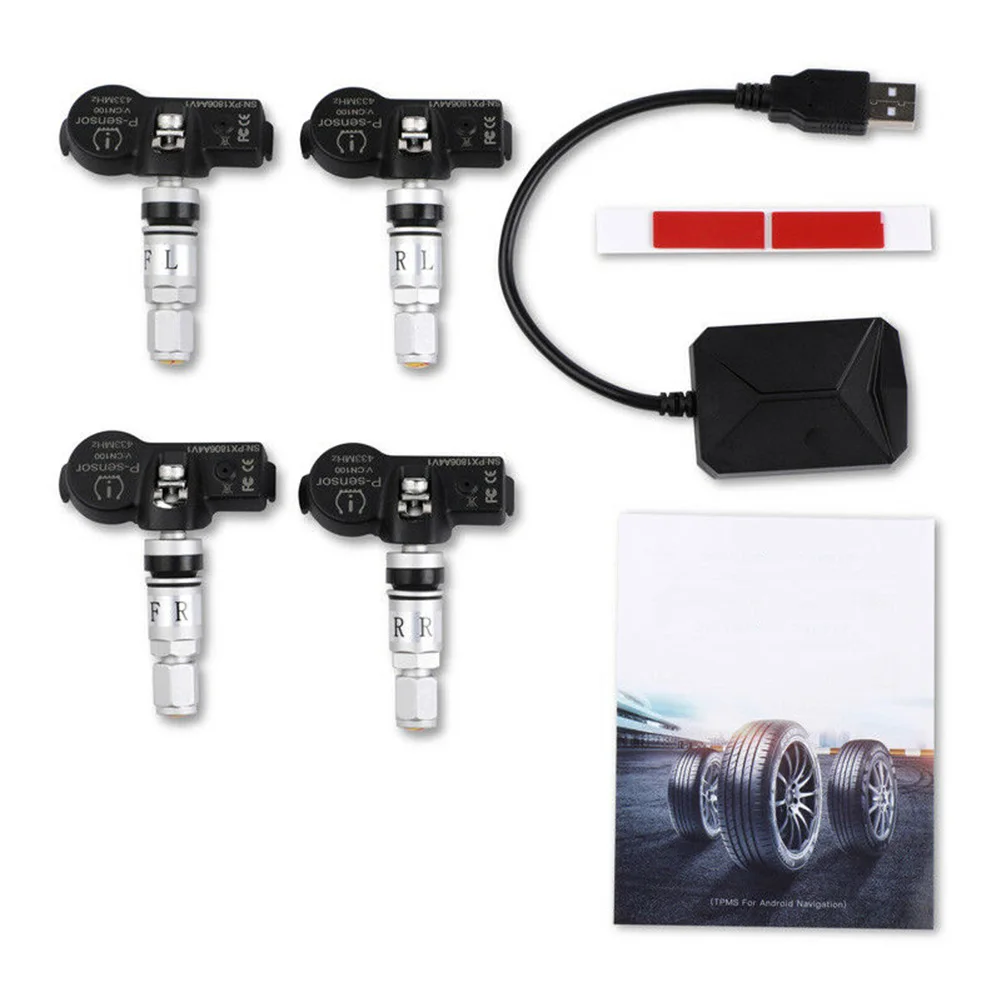 USB TPMS Трансмиссия беспроводной автомобиль легко установить сенсор модуль цифровой монитор давления в шинах Автоматическая сигнализация в режиме реального времени дисплей