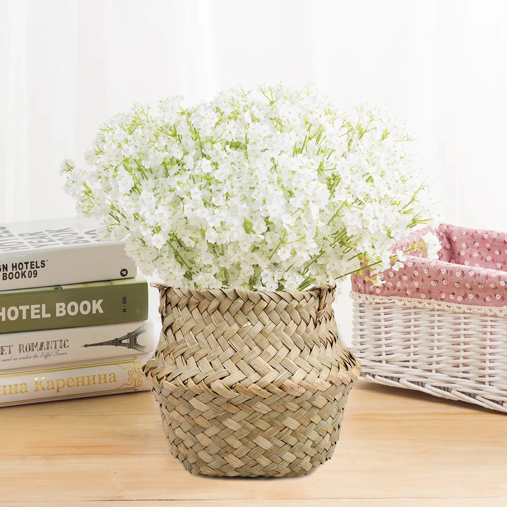 Корзины ручной работы для хранения корзины складная Солома белья Лоскутная