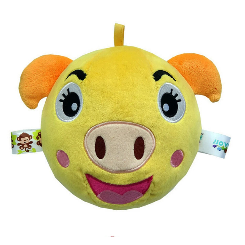 Pig Дети 0-12 месяцев мультфильм плюшевые животные детские погремушки Brinquedos Para Bebe Oyuncak игрушки Новорожденные Развивающие игрушки для младенцев подарки - Color: Pig