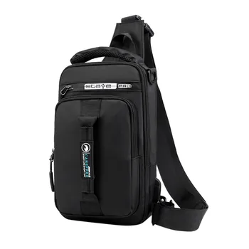 

Multifunction Crossbody Bag for Men Anti-theft Usb Shoulder Messenger Bags Male Oxford Waterproof Short Trip Chest Bag Pack #YJG