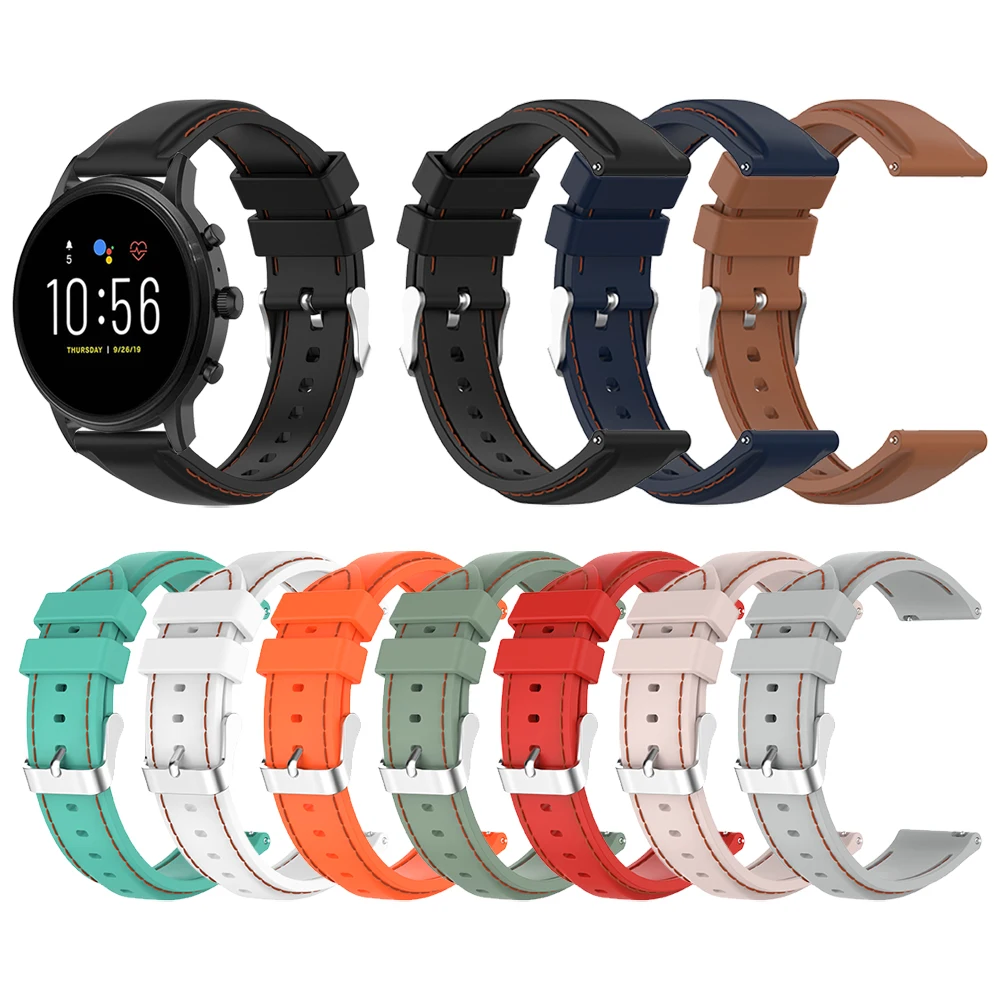 Cinturino Sportivo In Silicone Per Fossil Gen 5 Carlyle Hr / Julianna / Garrett Smart Watch Bracciale Accessori Sostituibili