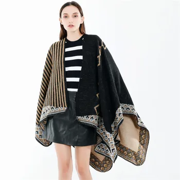 

Autumn and winter hot new style European and American street travel fad fashion student imitation cashmere scarf shawl