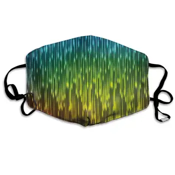 

Garde Art Studio Washable Recycling Mouth Masks, Healthy Durable Polyester & Anti Dust Half Face Masks, Colorful Galaxy Neon