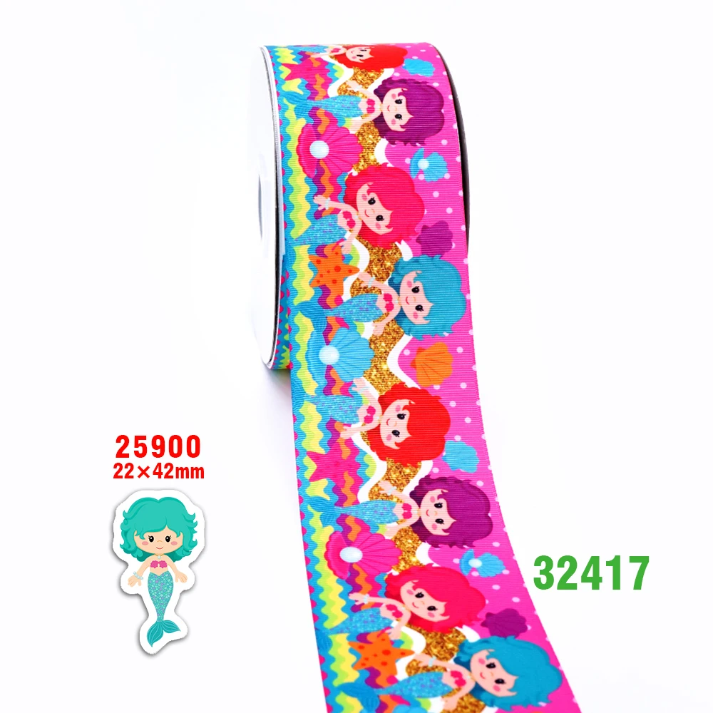 50 ярдов мультфильм напечатанный grosgrain ленты 32381