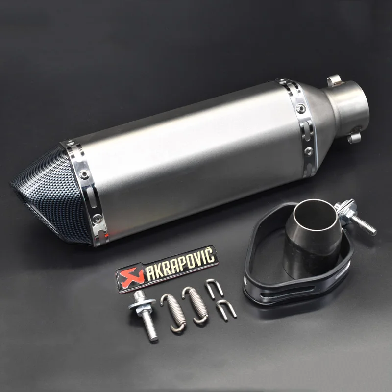 Универсальный для akrapovic выхлопной мото rcycle глушитель escape moto с db killer выхлопные системы для honda benelli msx125 nmax EP01 - Цвет: stickers B