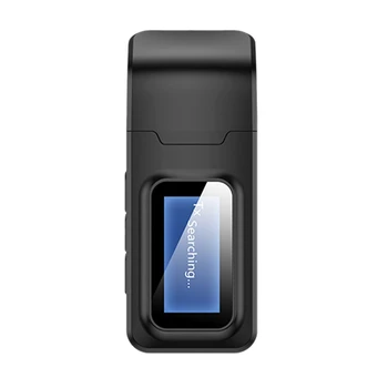 

Bluetooth 5.0 Audio Receiver Transmitter LCD Display 3.5mm AUX Jack Stereo USB Dongle Wireless Adapter for Car PC TV