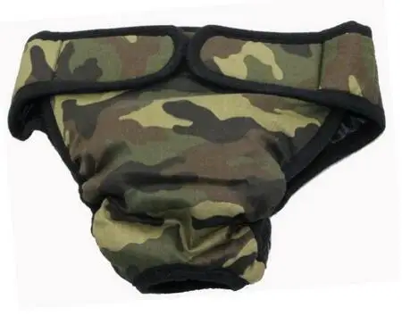 XS-XXL физиологические штаны для собак для женщин, моющиеся прочные подгузники для собак, удобные трусики для собак, нижнее белье для собак - Цвет: camouflage
