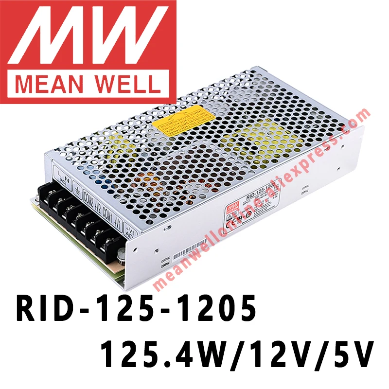 Бренд Mean Well представляет Рид-125-1205 AC/DC 125,4 W 12 V/5 V двойной Выход переключение Питание meanwell Интернет-магазин