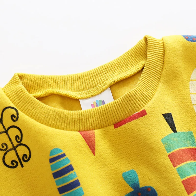 Hot Sale Baby Cartoon Clothing New Fashion Autumn Winter Clothes Boys Girls Children's Velvet Pullover Clothing Sweatshirts