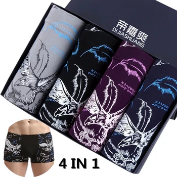 

(4pcs per pack) boxer mens underwear men male pure panties shorts underwear boxer shorts