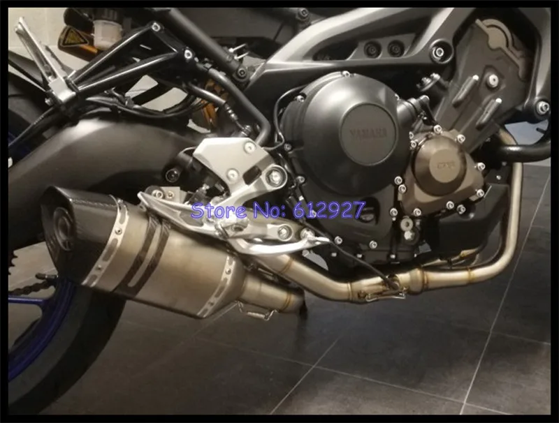 Выхлопная система мотоцикла для Yamaha MT09 MT-09 FZ09 FZ-09(-) XSR900 слипоны Akrapovic выхлопной глушитель Moto