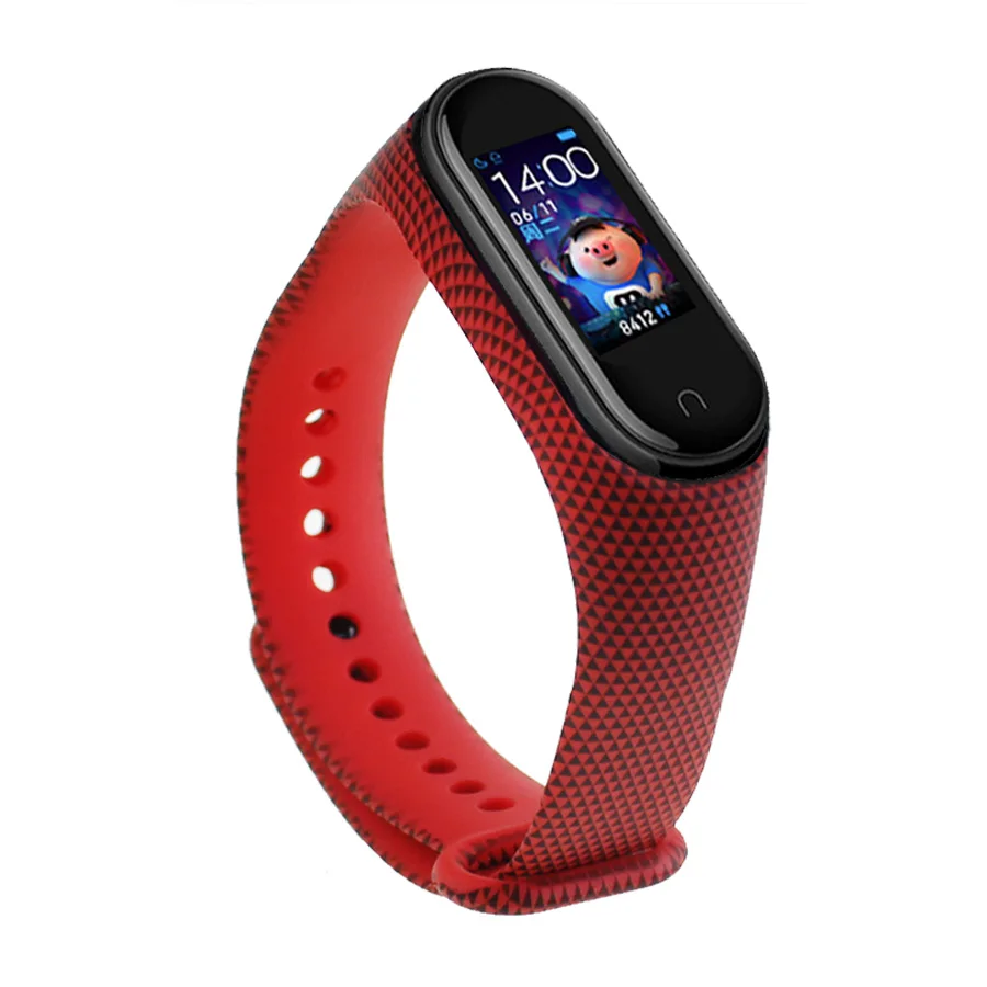 Mi Band 3 4 ремешок браслет красочный силиконовый браслет mi band 4 ремешок умный ремешок для Xiaomi mi 3 4 ремешок - Цвет: 59701
