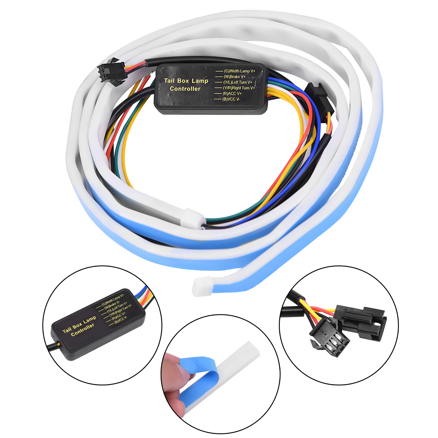 Водонепроницаемые лампы течут светодиодные полосы сигнала автомобиля для задней двери светильник тормоз прочный