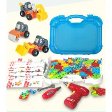 Детские игрушки, электрическая дрель, гайка, разборка, инструмент, модель, строительные наборы, развивающие блоки, набор игрушек для мальчиков, детские подарки