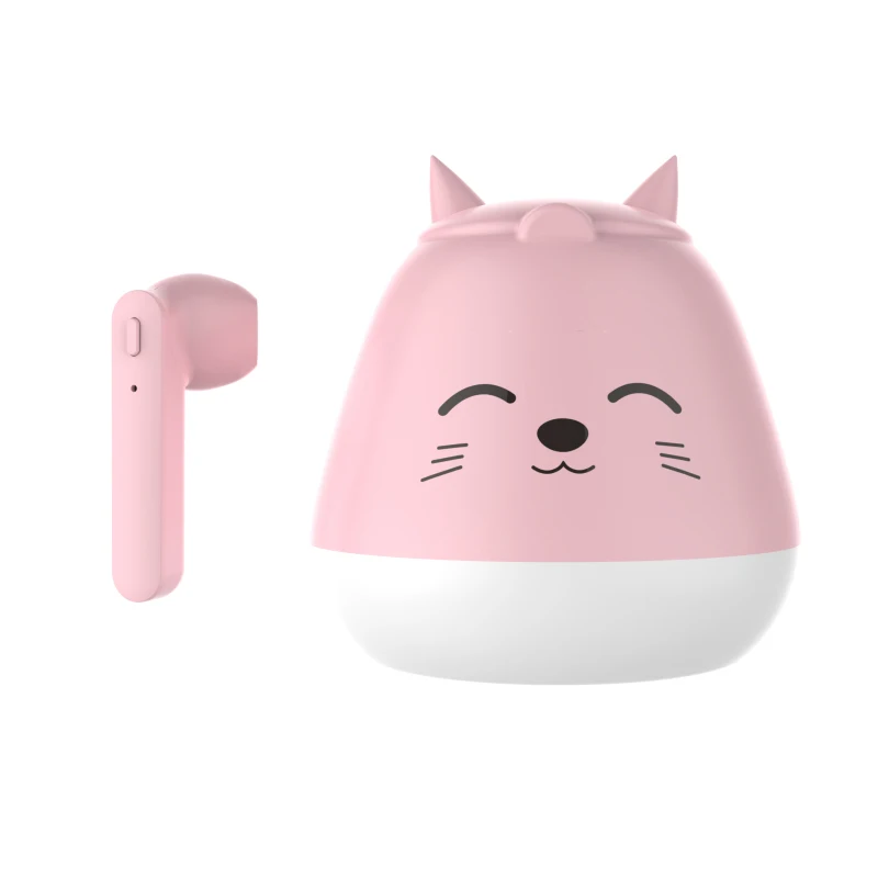TWS Earphone Bluetooth Wireless Headset Waterproof Deep Bass Earbuds True Wireless Stereo Headphone With Mic Girls Kids Earphone